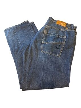 Phat Farm Classic Straight Leg Jeans Size 40 Medium Blue Wash Y2K